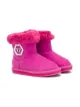 Image 1 of Philipp Plein shearling logo plaque boots