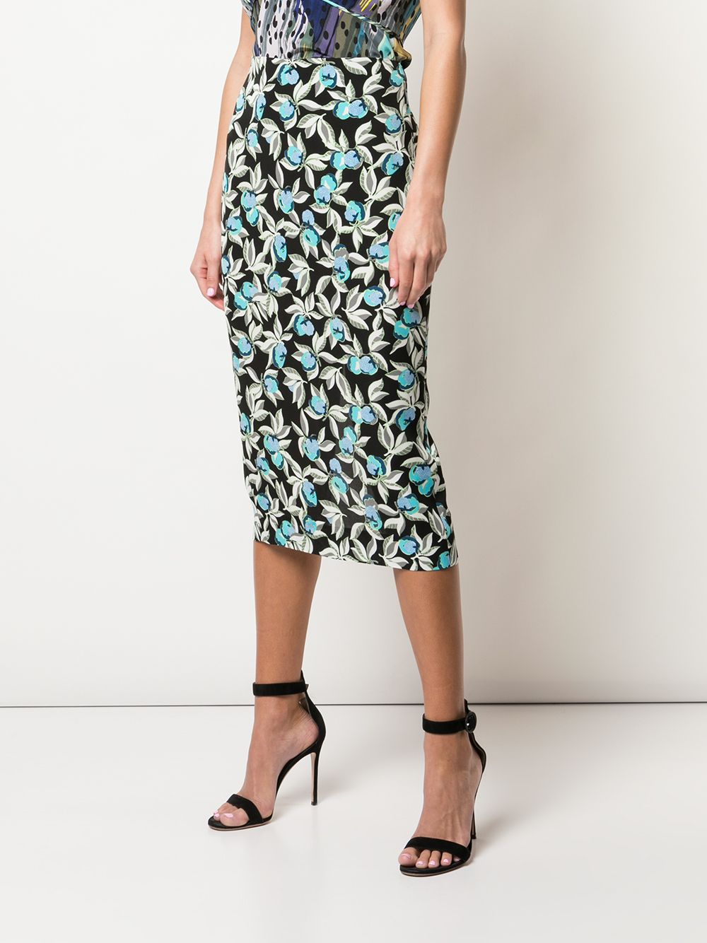 фото Dvf diane von furstenberg floral print pencil skirt