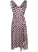 Image 1 of DVF Diane von Furstenberg wrap front geometric print dress