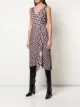 DVF Diane von Furstenberg wrap front geometric print dress