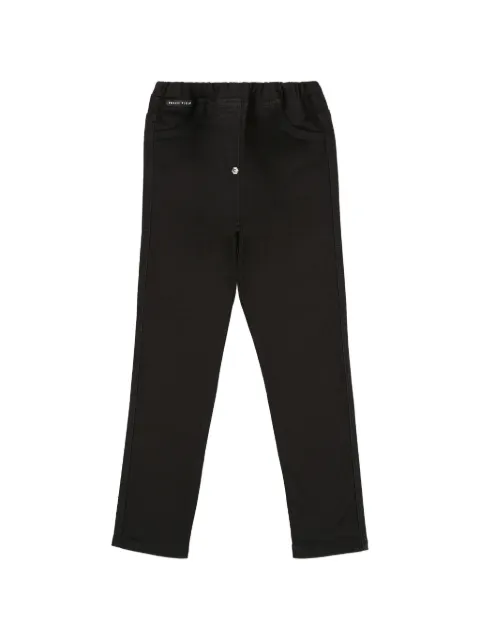 Philipp Plein Junior elastic-waist logo-detail jeans 