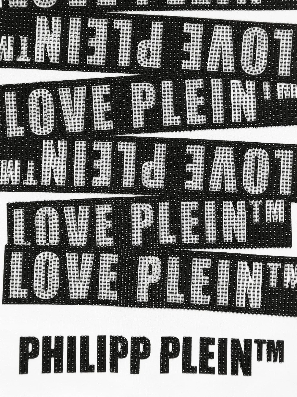 Philipp Plein Junior Hoodie met print Wit