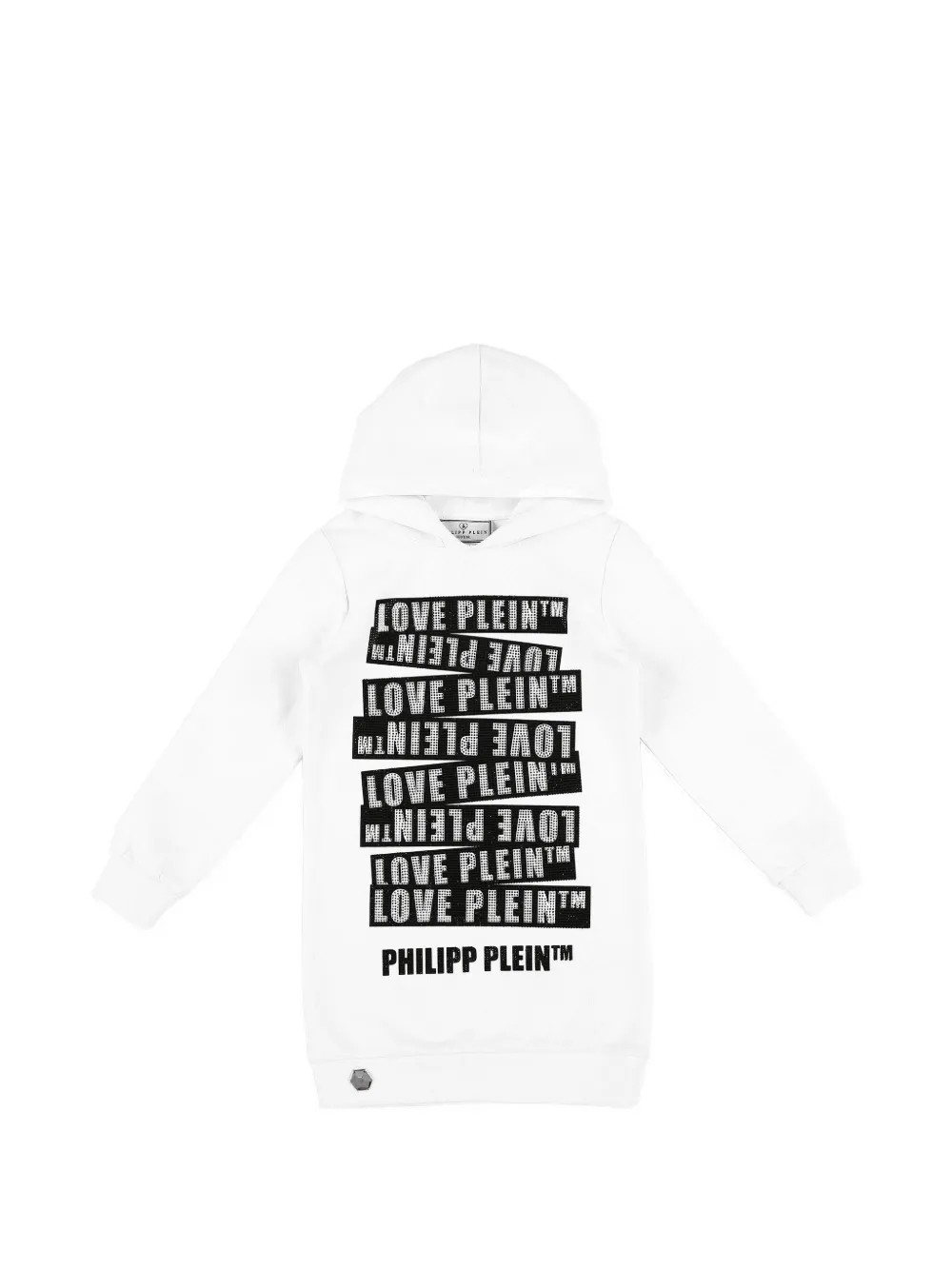 Philipp Plein Junior printed hoodie - White