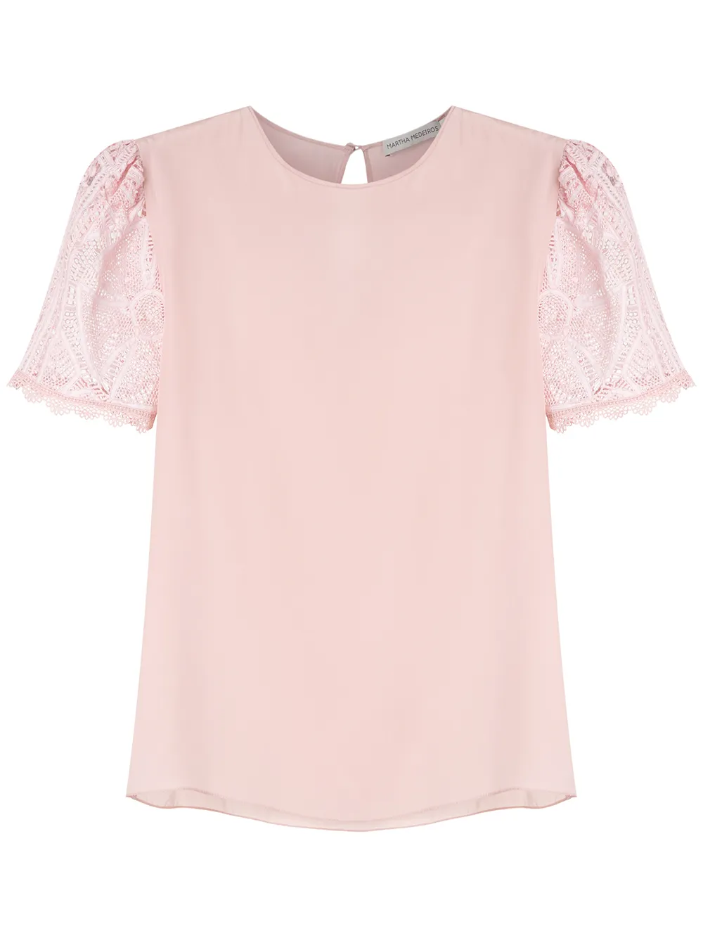 

Martha Medeiros Basic crepe silk T-shirt - Pink