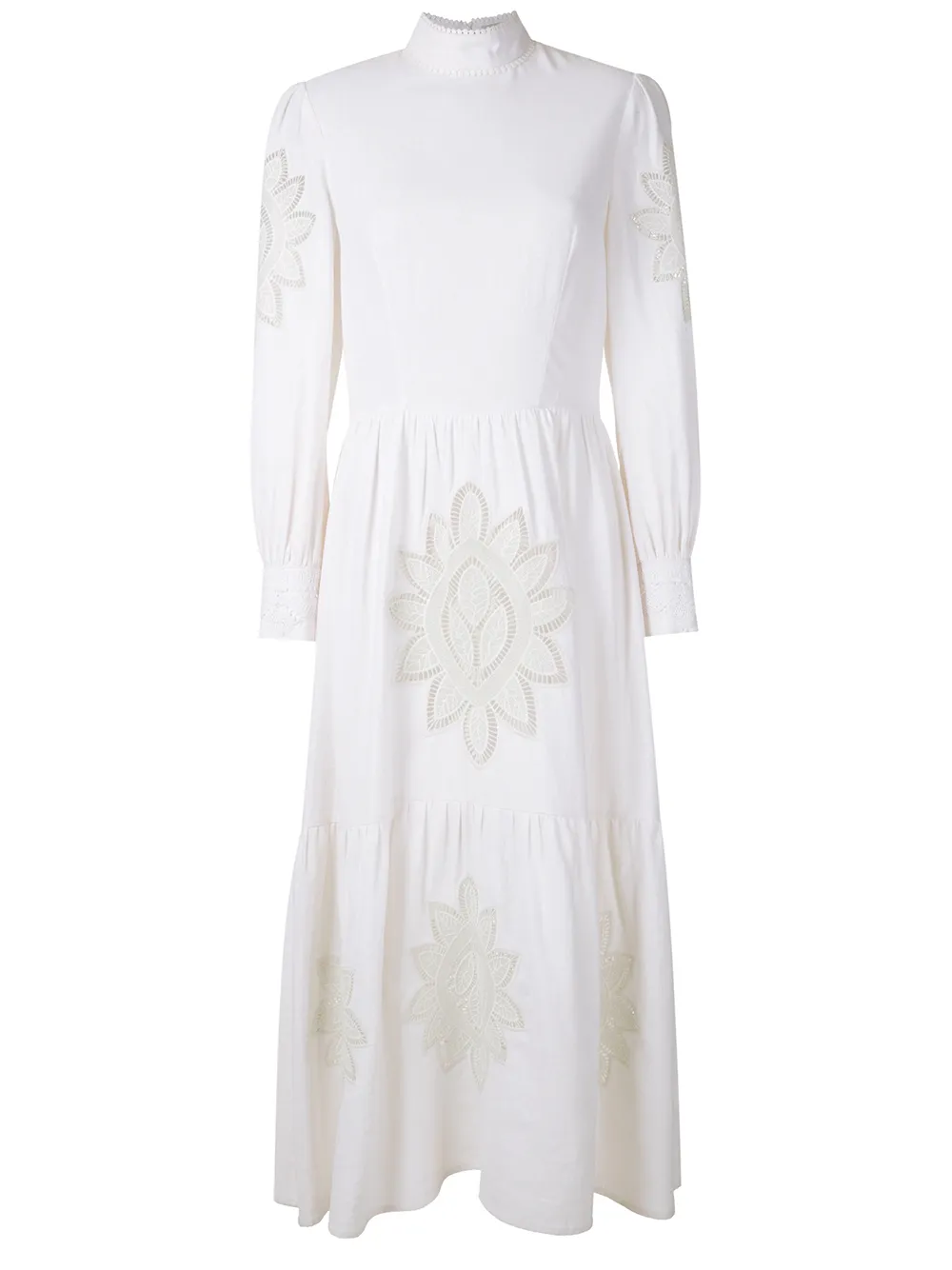 

Martha Medeiros Mandacaru linen midi dress - NEUTRALS