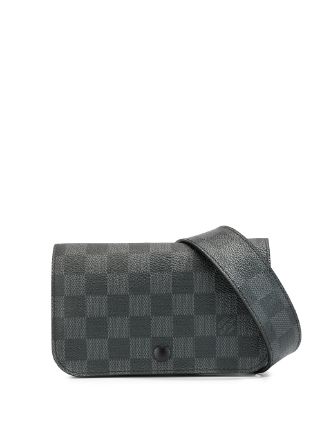 Louis Vuitton Damier Graphite Pouch Belt 90 - Black Waist Bags
