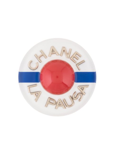 HOT SALE CHANEL 2019 CC La Pausa logos brooch pin corsage Women