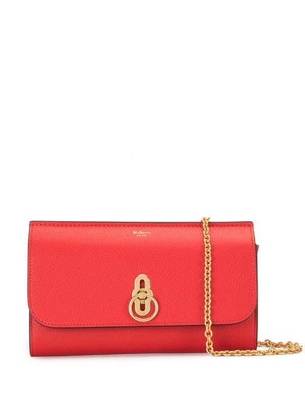 red chain crossbody bag