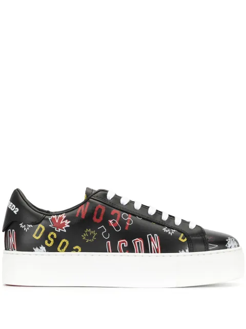 DSQUARED2 Icon print sneakers