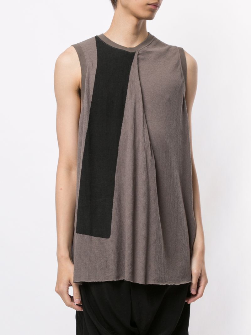 JULIUS CONTRAST PANEL VEST TOP 