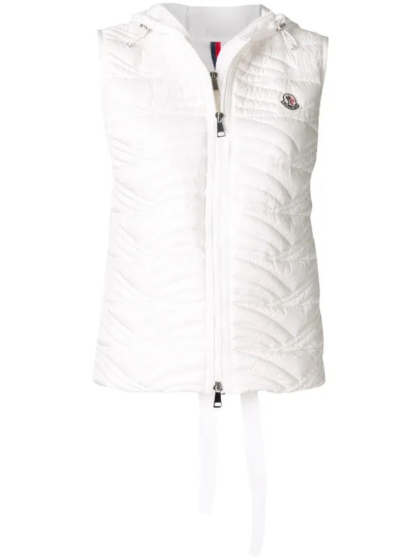 white moncler gilet