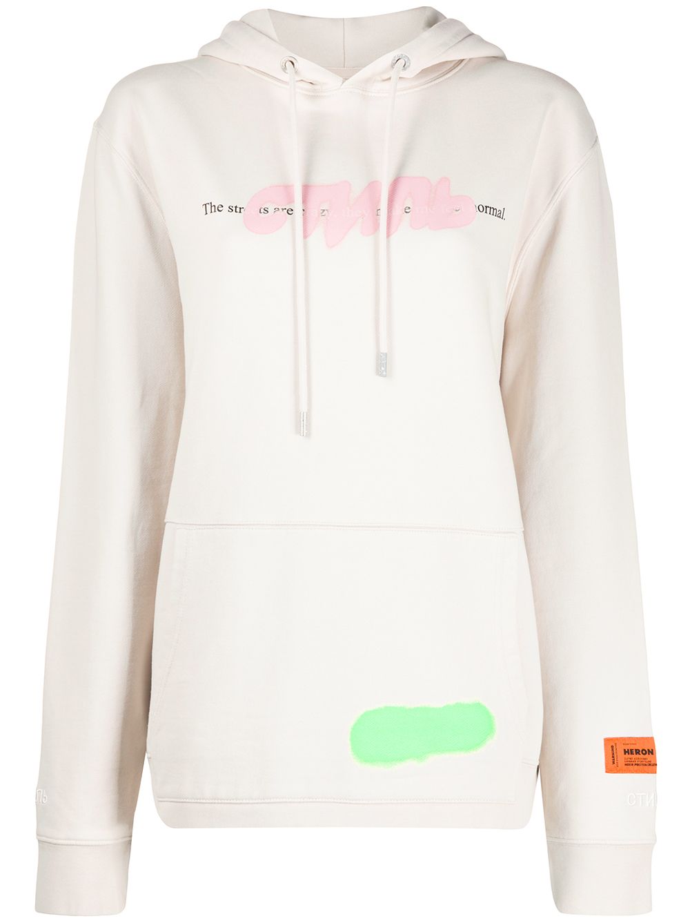 фото Heron preston oversized logo hoodie