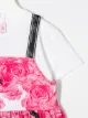 Miss Blumarine بلوزة طويلة بطبعة زهور استوائية