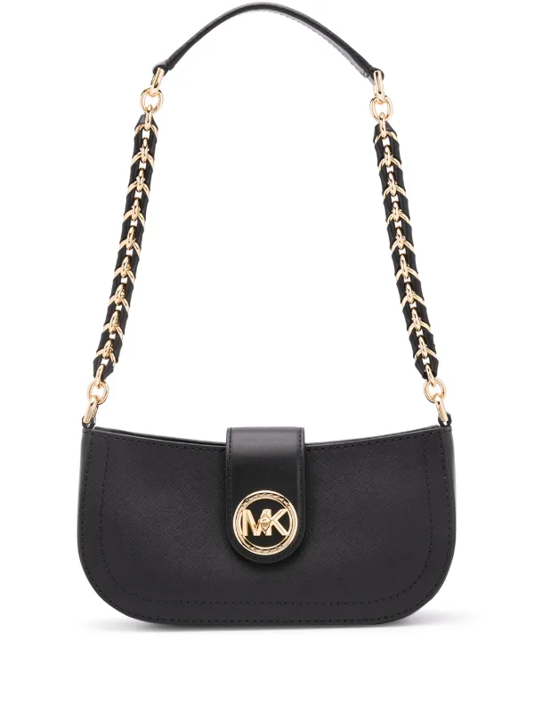 michael kors logo shoulder bag