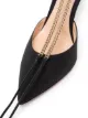 Gianvito Rossi 85mm chain-trim satin pumps