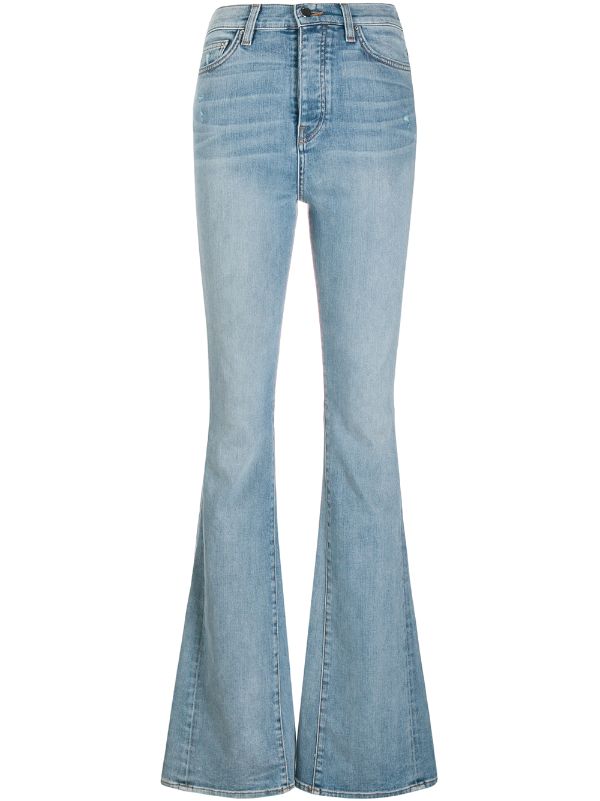 high waist bootleg jeans