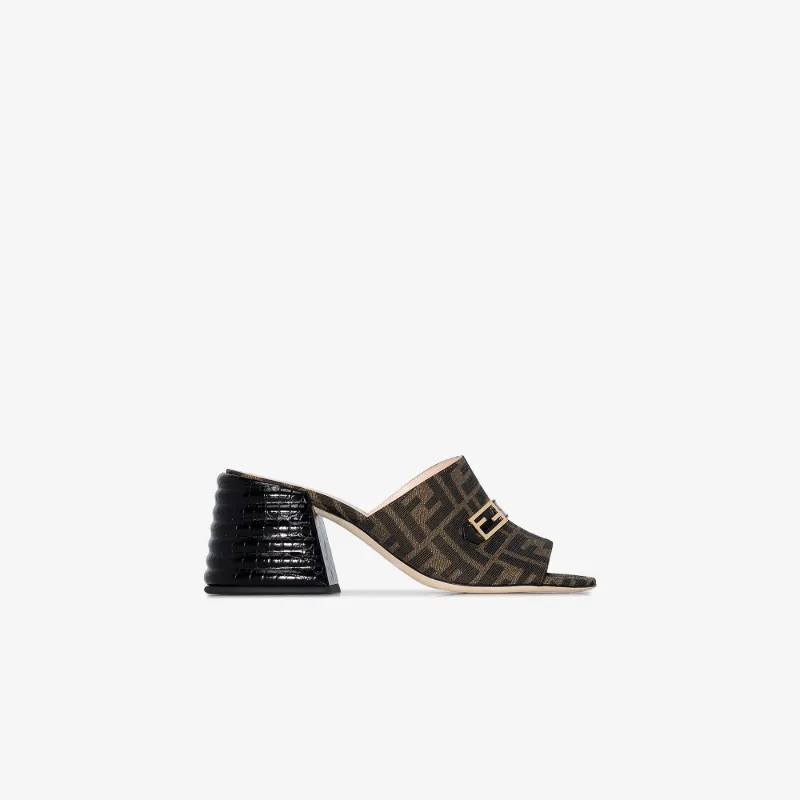 fendi leather mules