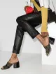 Fendi 65mm buckled logo-print mules
