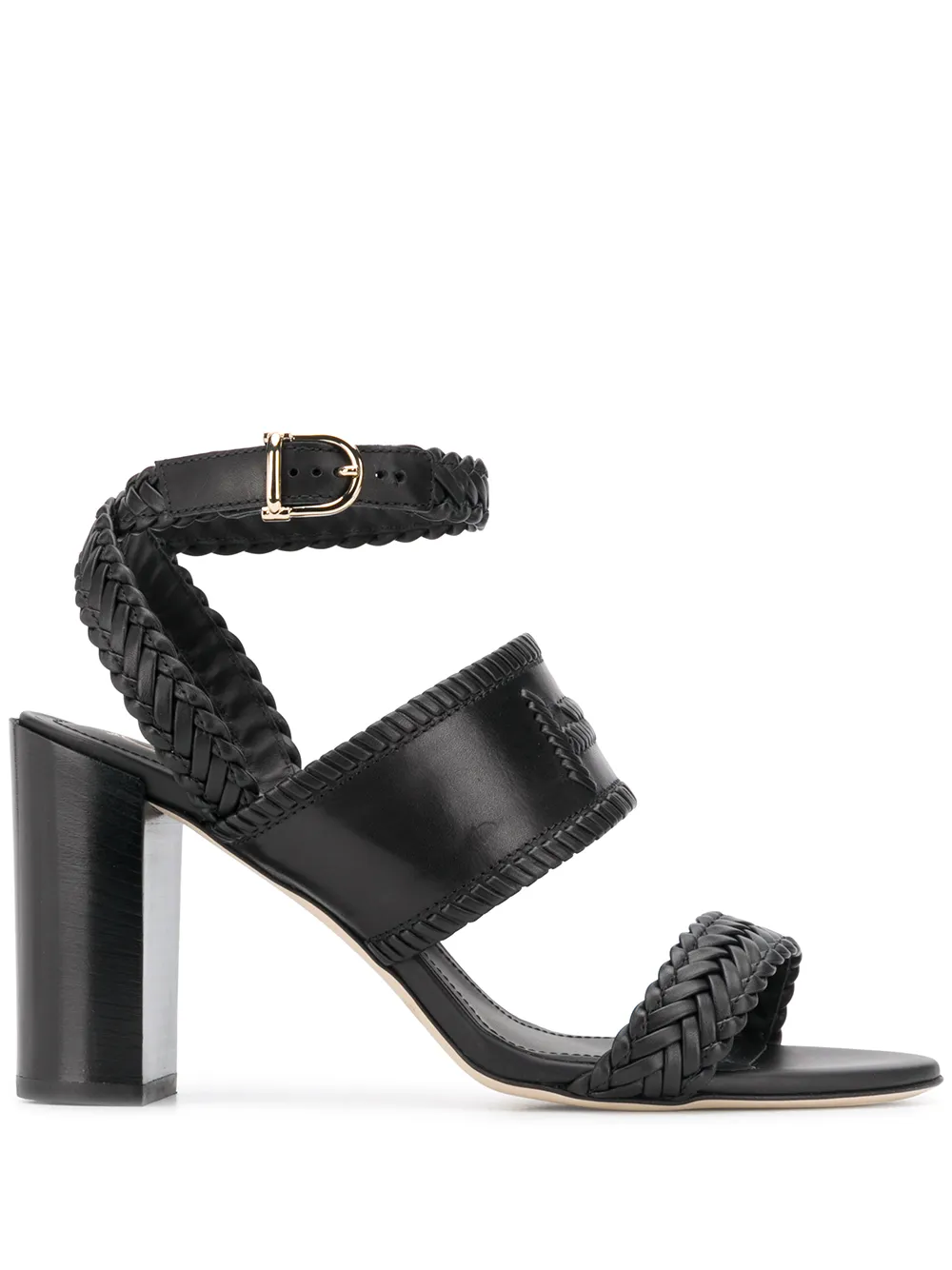 Tod's Sandalen met geweven bandje Zwart