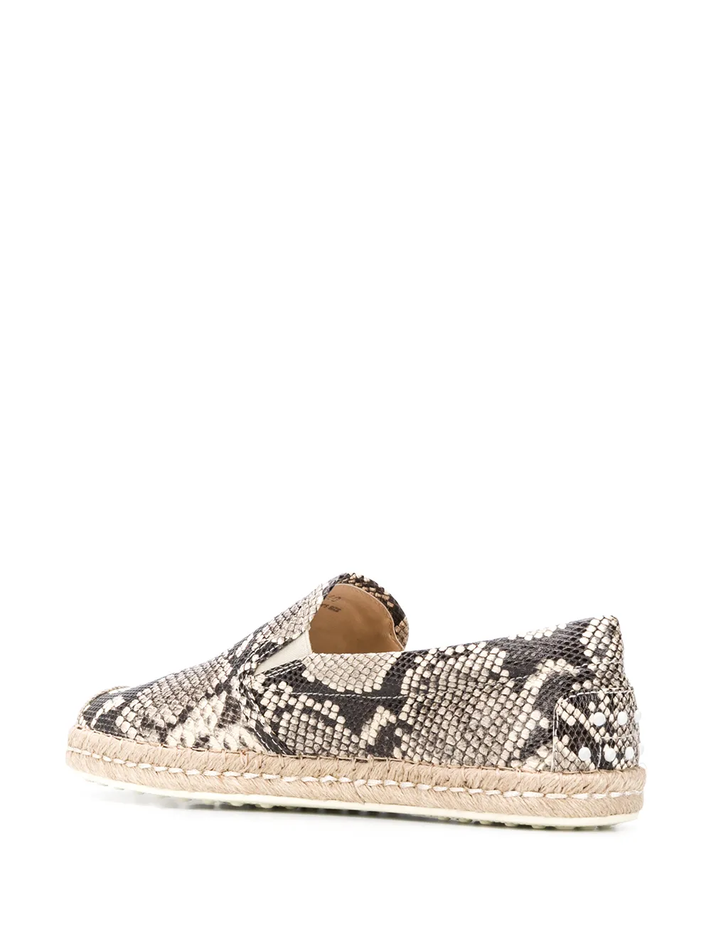 Tod's Espadrilles met python-effect Beige