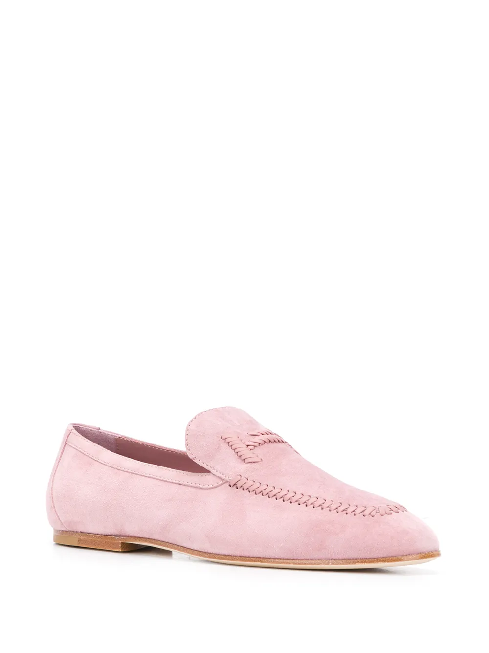 Tod's Loafers met geweven logo - Roze