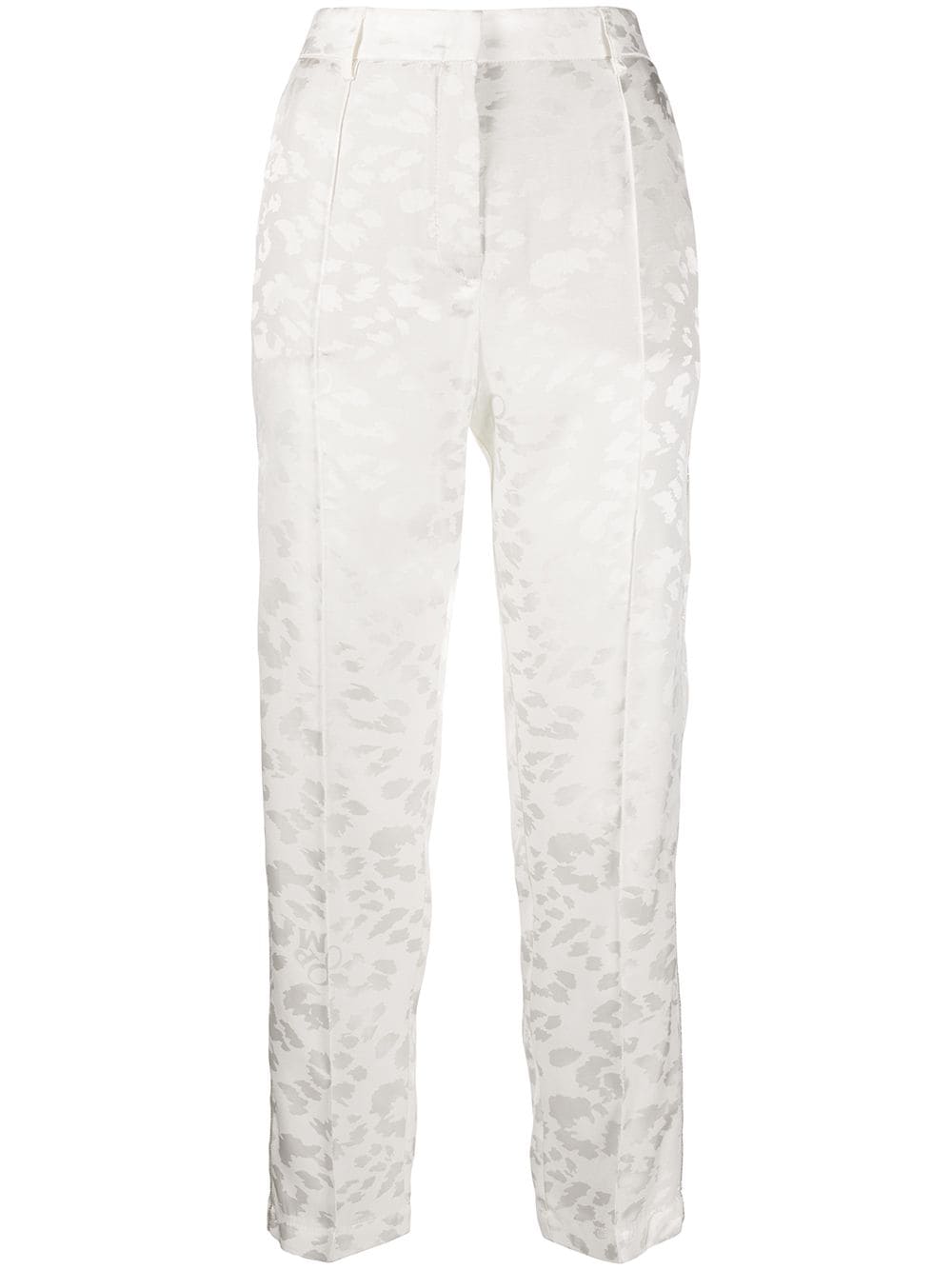 Shop 8pm Jacquard Trousers In White