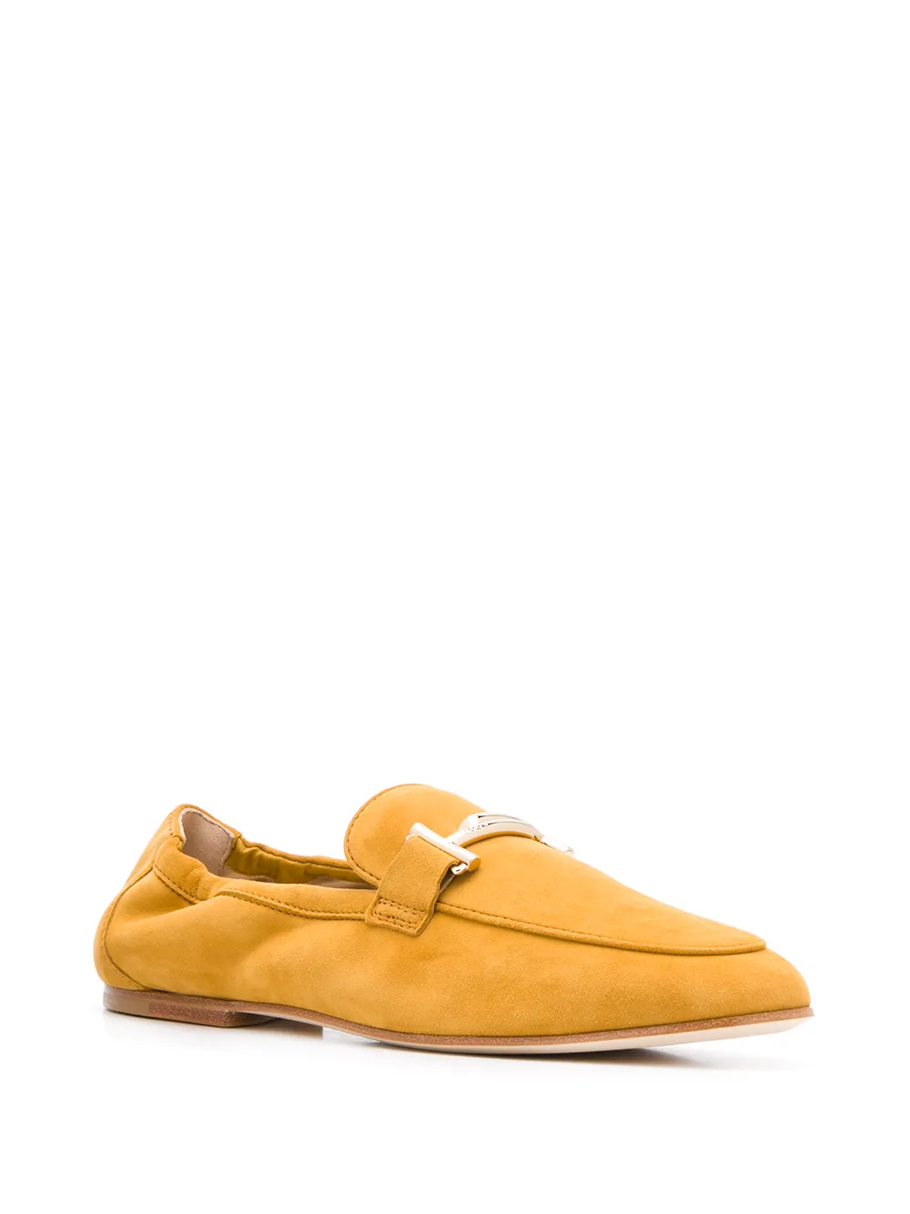 Tod's Loafers met T-logo Geel