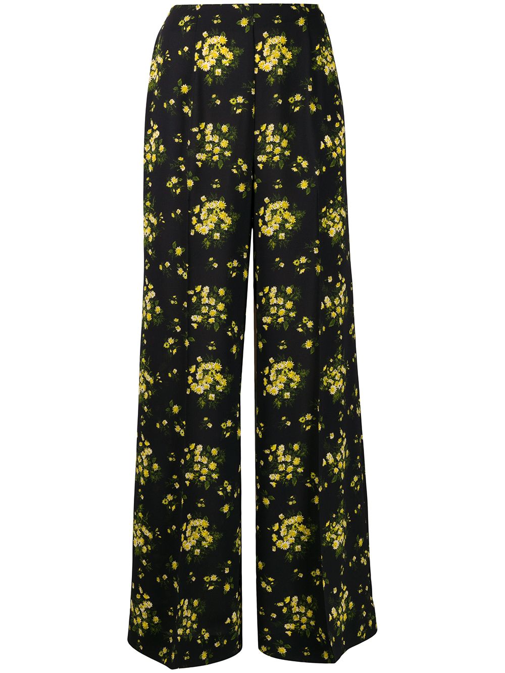 фото Emilia wickstead брюки широкого кроя с цветочным принтом
