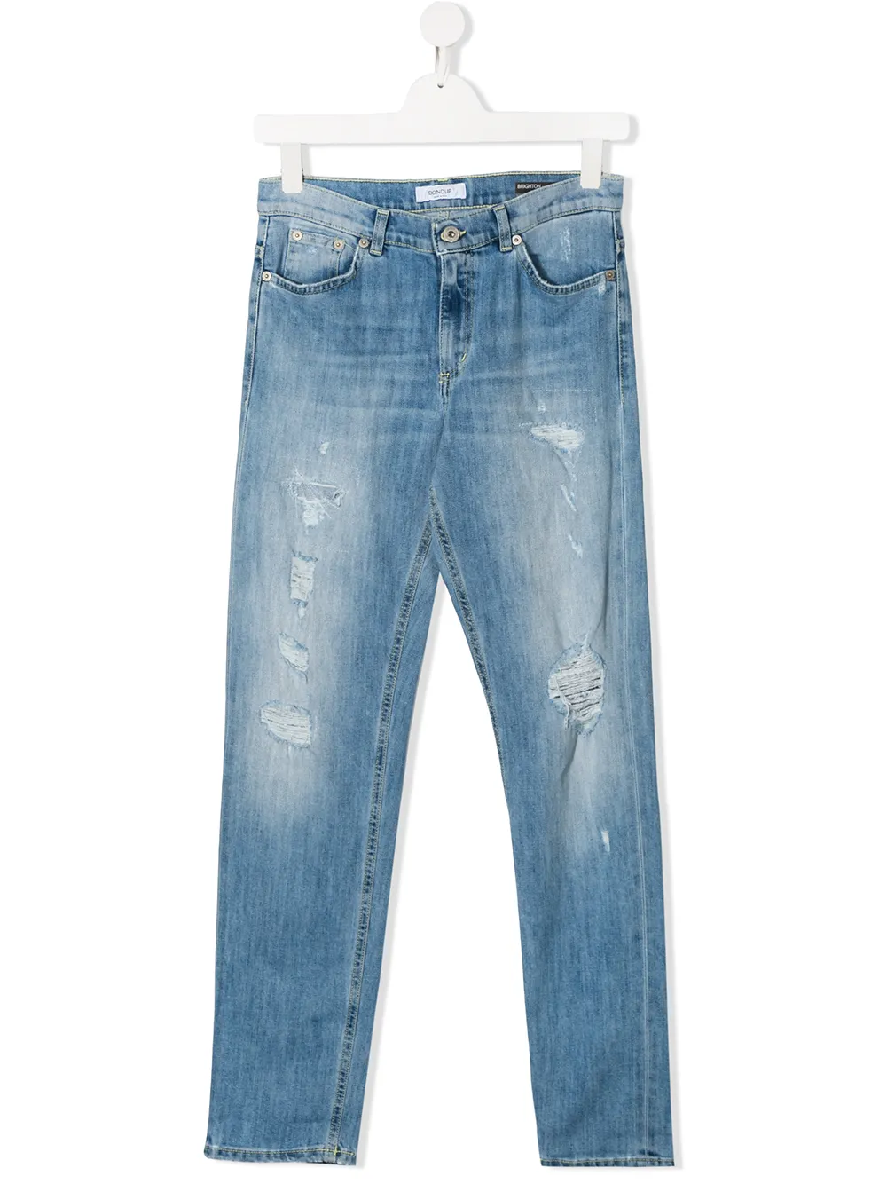 Dondup Teen Brighton Mid Rise Jeans In Blue