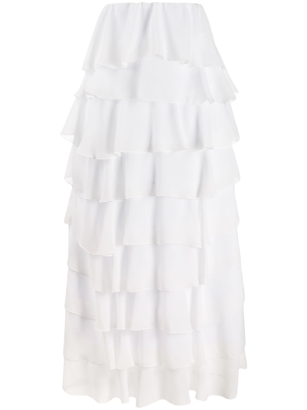 фото So allure tiered maxi skirt