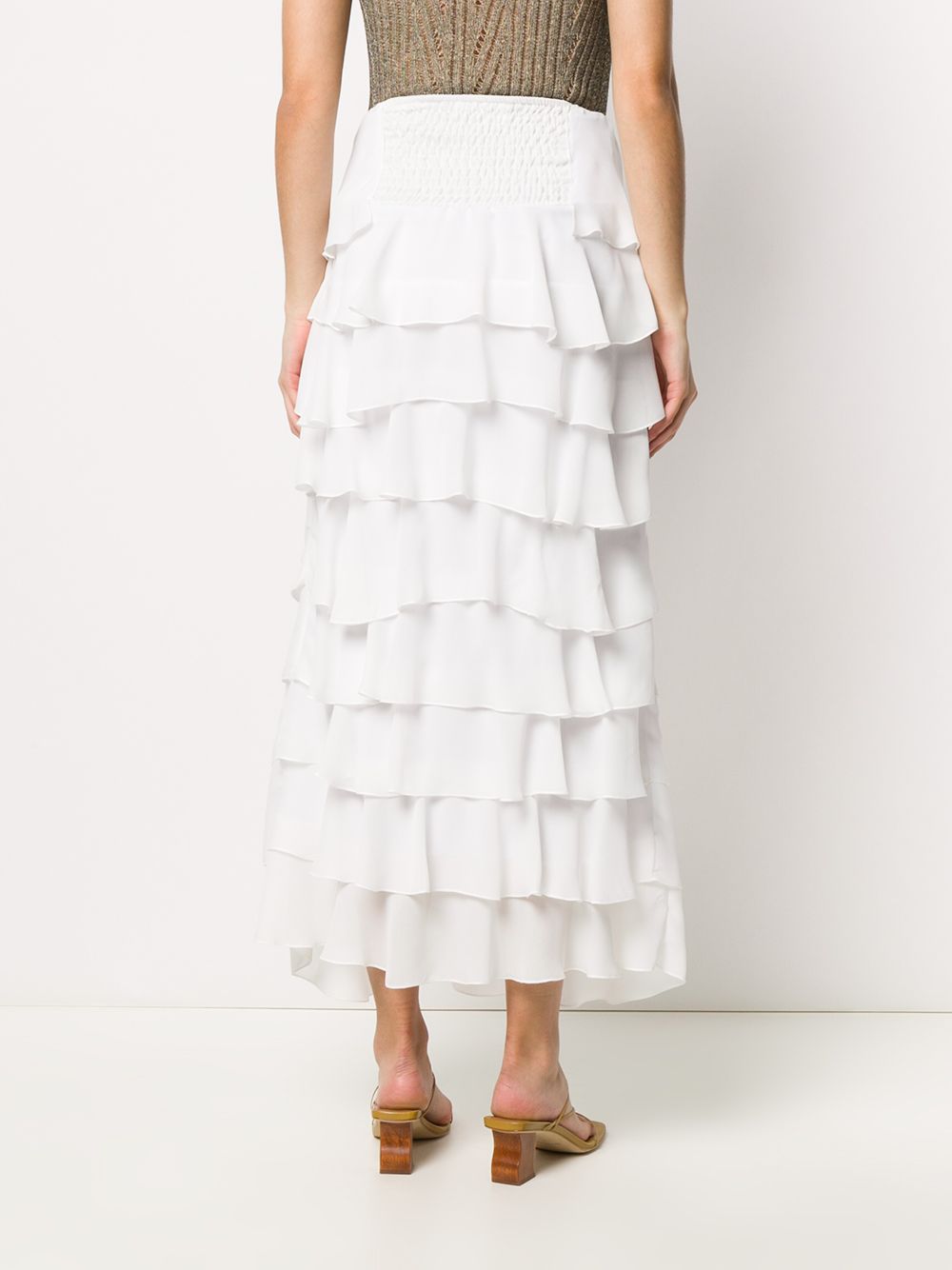 фото So allure tiered maxi skirt