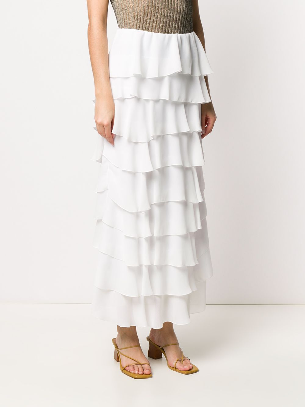 фото So allure tiered maxi skirt