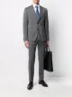 الصورة 2 من Z Zegna بدلة ضيقة بصف أزرار واحد