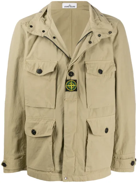 Stone Island logo utility jacket