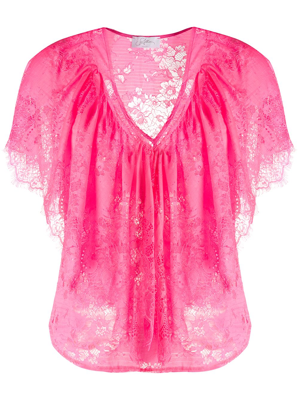 фото So allure floral lace v-neck blouse