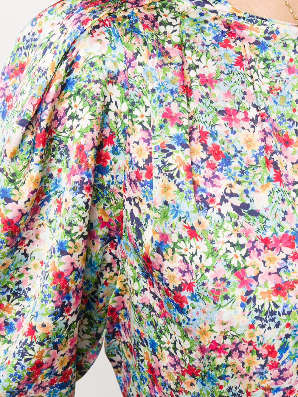 фото So allure floral print loose-fit blouse