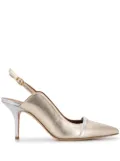 Malone Souliers pointed toe heels - Silver