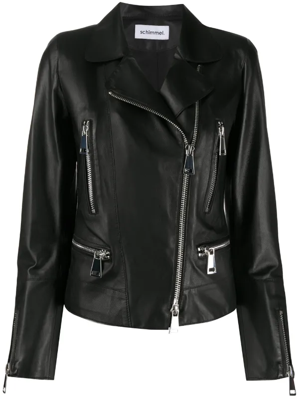 Sylvie Schimmel Metro Cropped Bikerjacke Farfetch