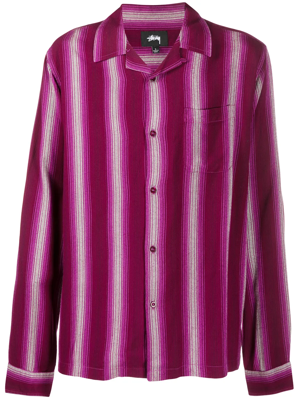 STUSSY GESTREIFTES HEMD