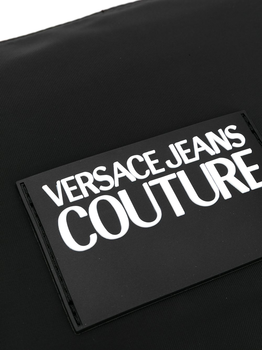 фото Versace jeans couture logo embroidered wash bag