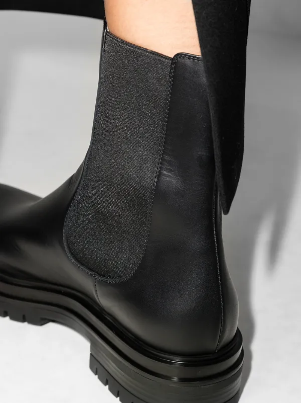 gianvito rossi chester leather chelsea boots