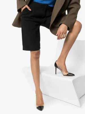 gianvito rossi plexi black suede