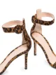 Gianvito Rossi Portofino 105mm leopard-print suede sandals