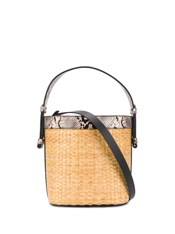 woven bucket bag