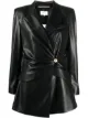 Image 1 of Nanushka Blair vegan leather fitted blazer
