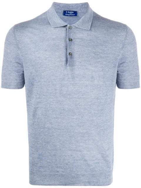 Barba knitted polo shirt 