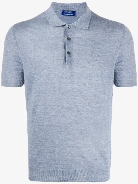 Barba knitted polo shirt 