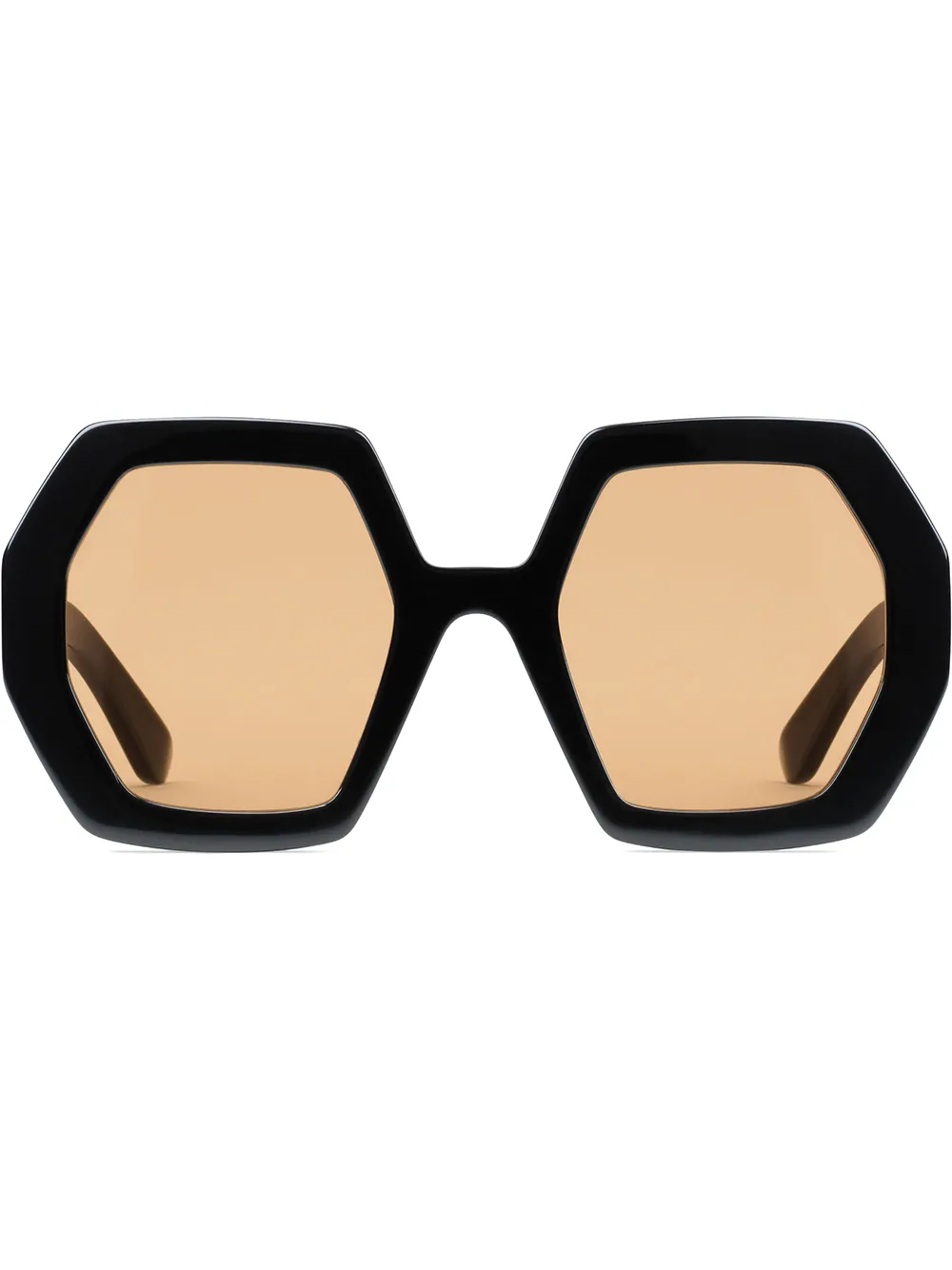 Gucci gold octagonal sales glasses