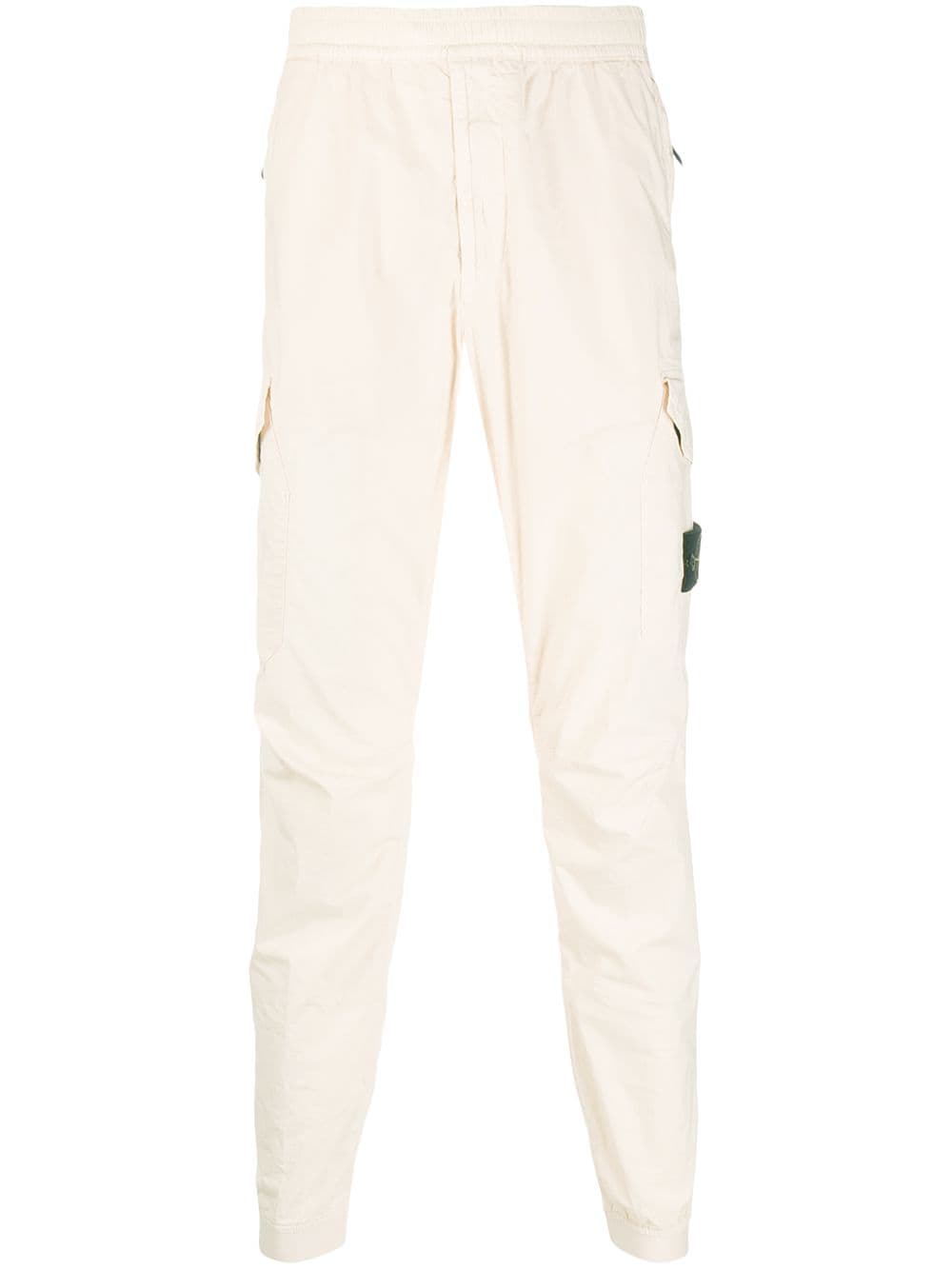 Stone Island Logo Track Pants In Neutrals