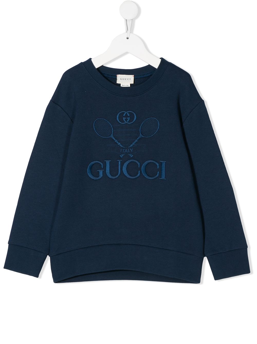 фото Gucci kids толстовка с вышитыми логотипом